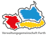 LogoUmriss der Gemeindegebiete, jede Gemeinde in Ihrer Farbe markiert